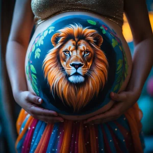 Body Painting Embarazo De Leon