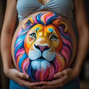 Dibujo Barriga Embarazada Leon Ideas