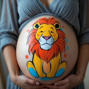Dibujo Panza Preñada De Leon Diseños
