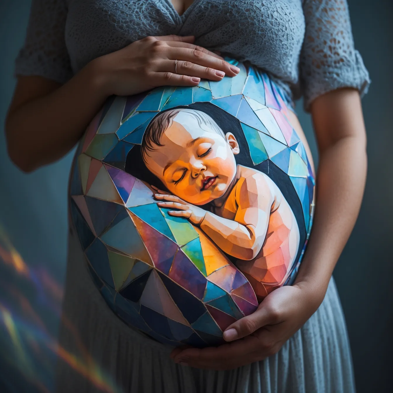 imagenes para dibujar en la barriga embarazada bebe