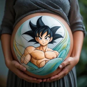 dibujo para barriga embarazada dragon ball