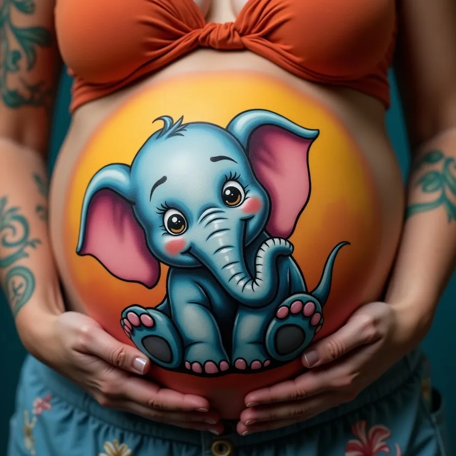 dibujo para mujer embarazada dumbo