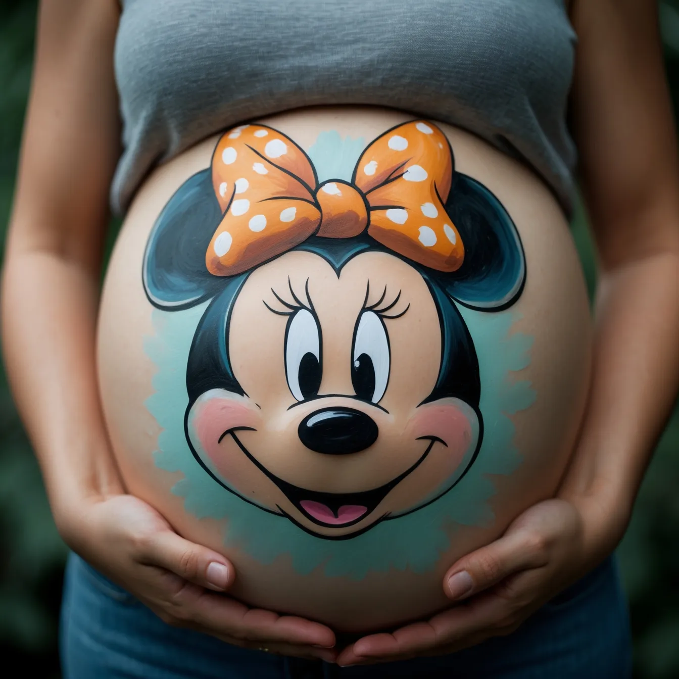 dibujo barriga minnie mouse