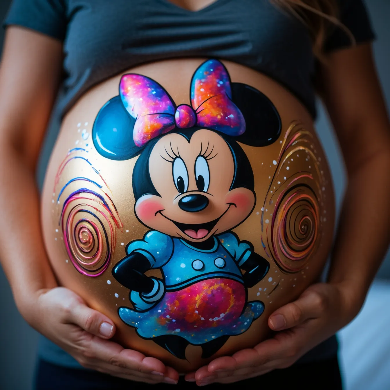 dibujo barriga minnie mouse