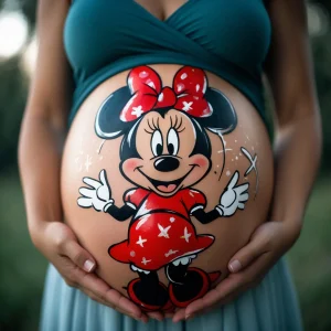 dibujos para la panza minnie mouse