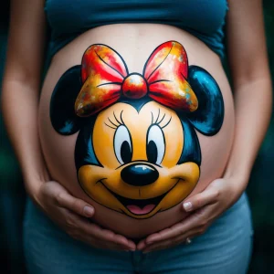 dibujos para la panza de una embarazada minnie mouse