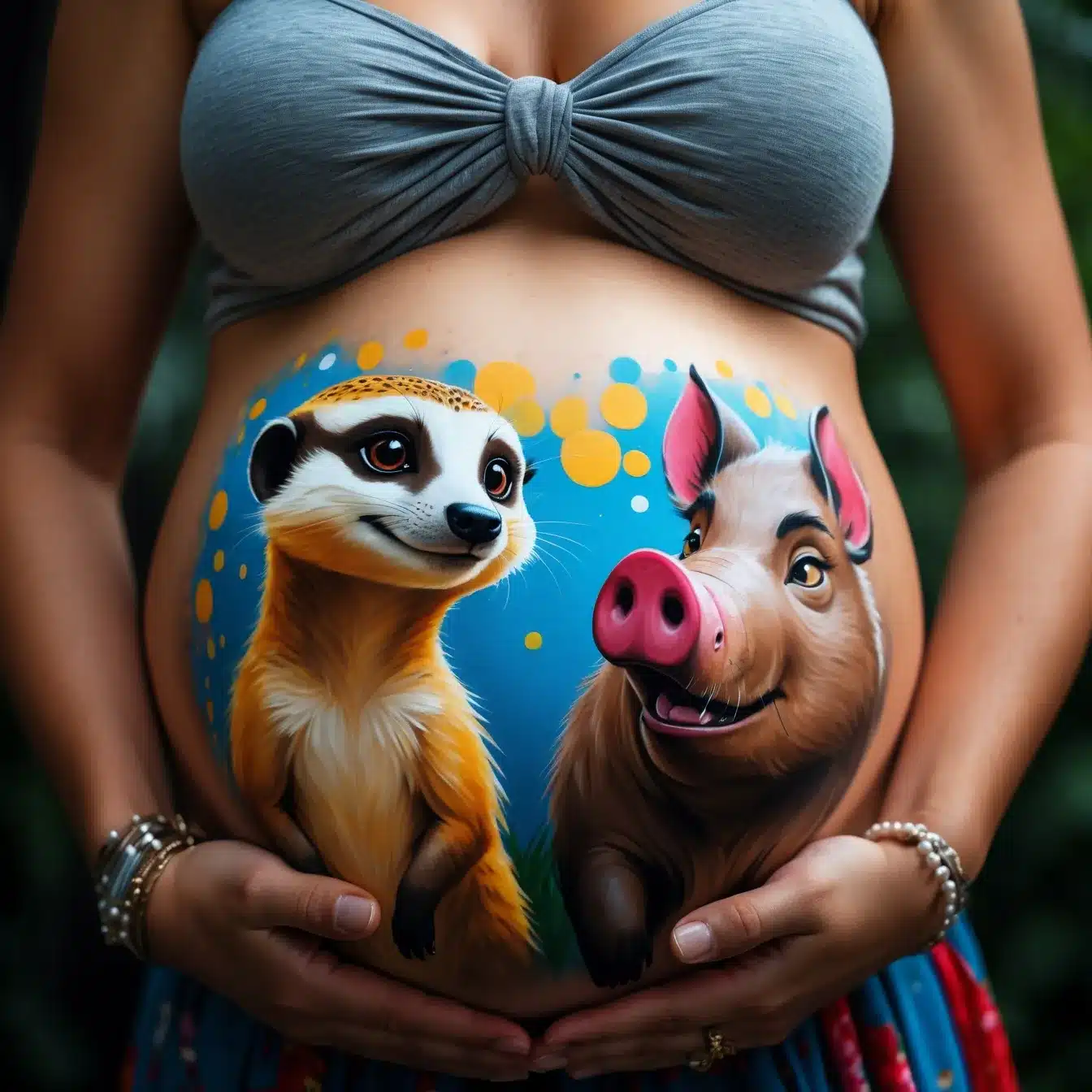 Dibujo Barriga Embarazada Original Rey Leon Disney