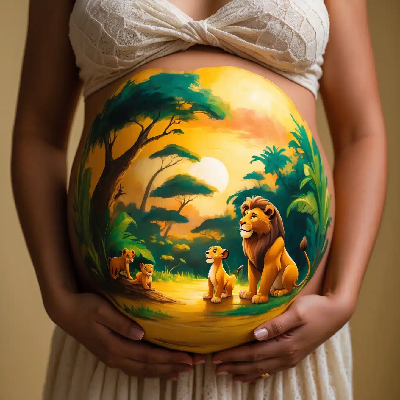 Dibujo Para Barriga Rey Leon Disney