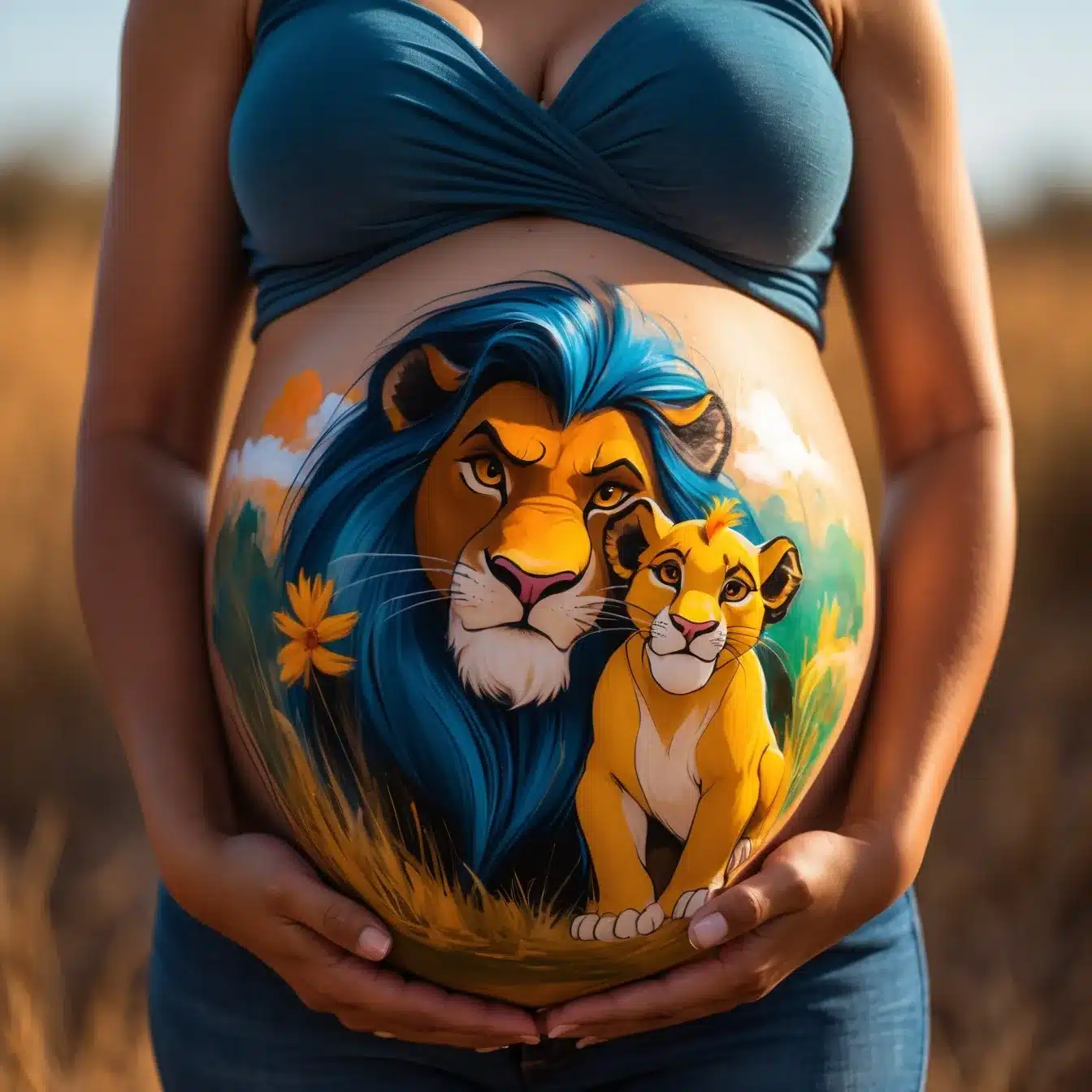 Dibujos Para Dibujar En La Panza De Una Embarazada Rey Leon Disney