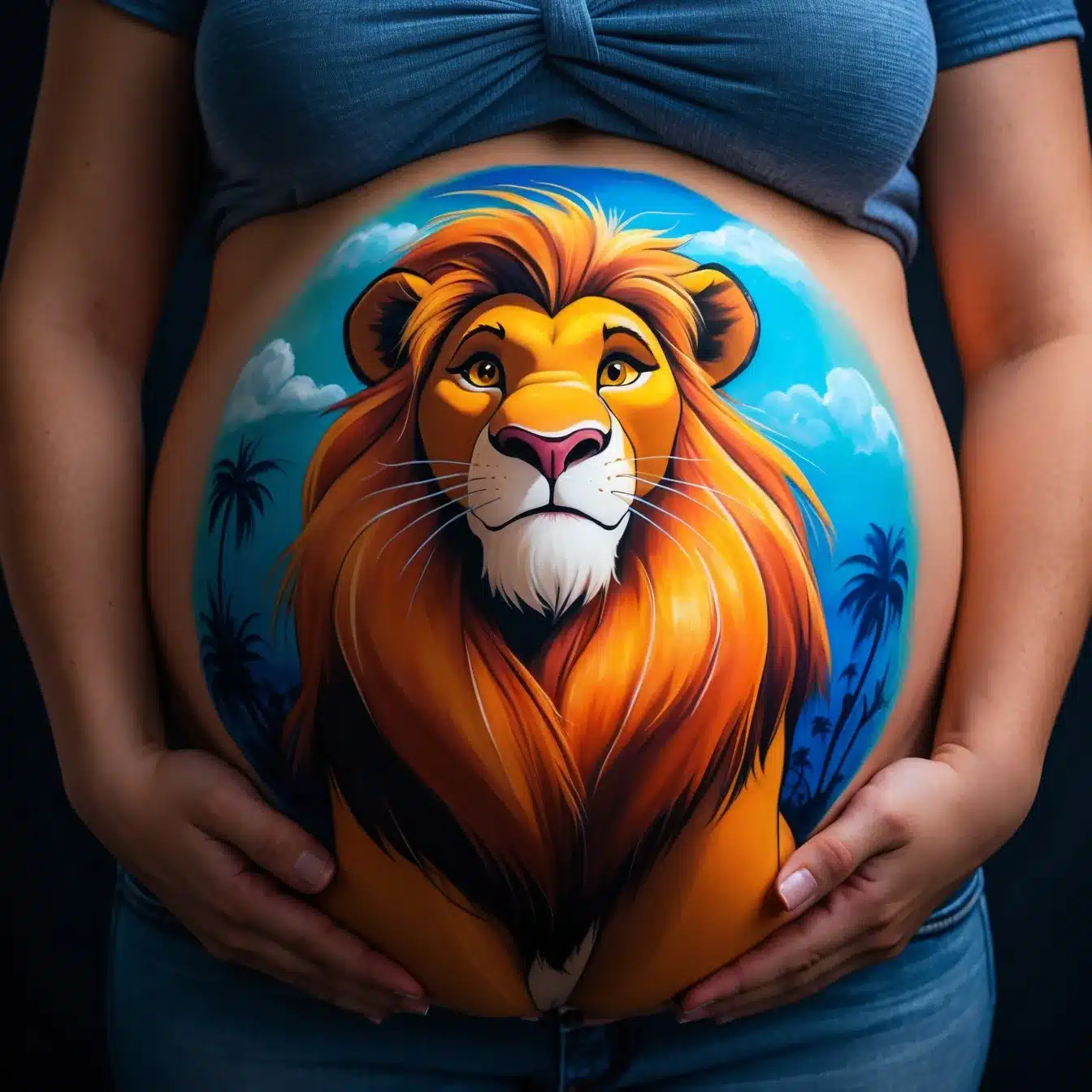 Dibujos Para Embarazadas En La Panza Rey Leon