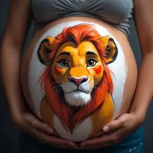 Dibujo Barriga Simba Rey Leon Disney