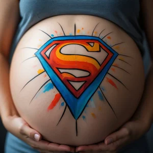 dibujo para panza superman