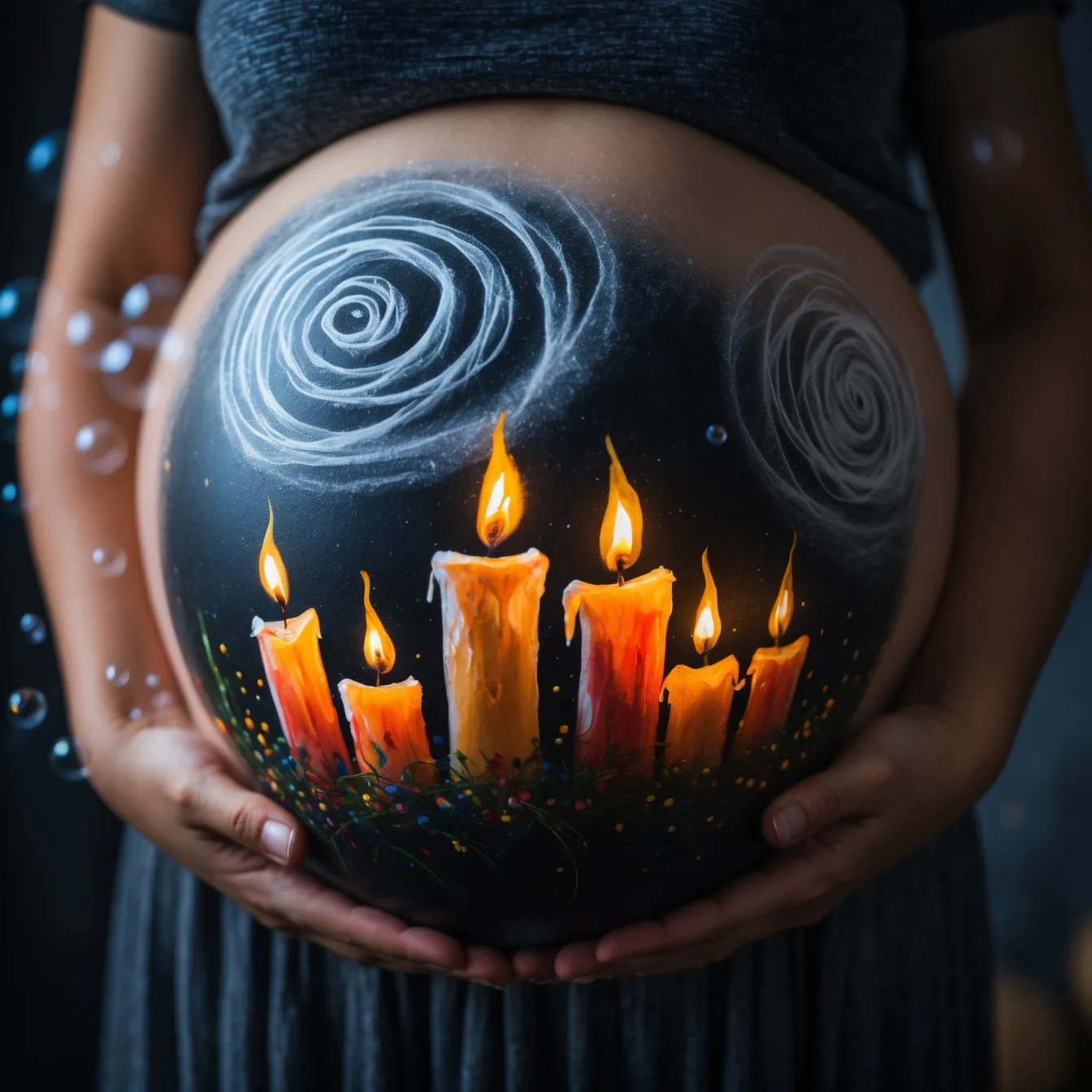 dibujo para barriga halloween