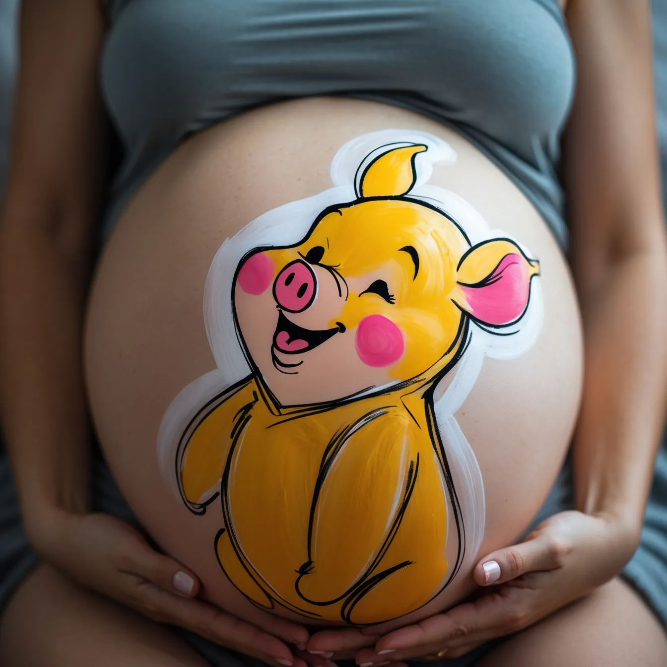 dibujo barriga cerdo