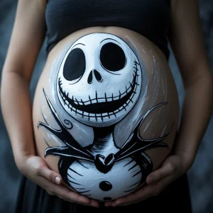 dibujo maria embarazada jack skellington