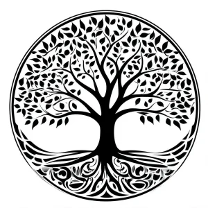 plantilla panza embarazada arbol de vida