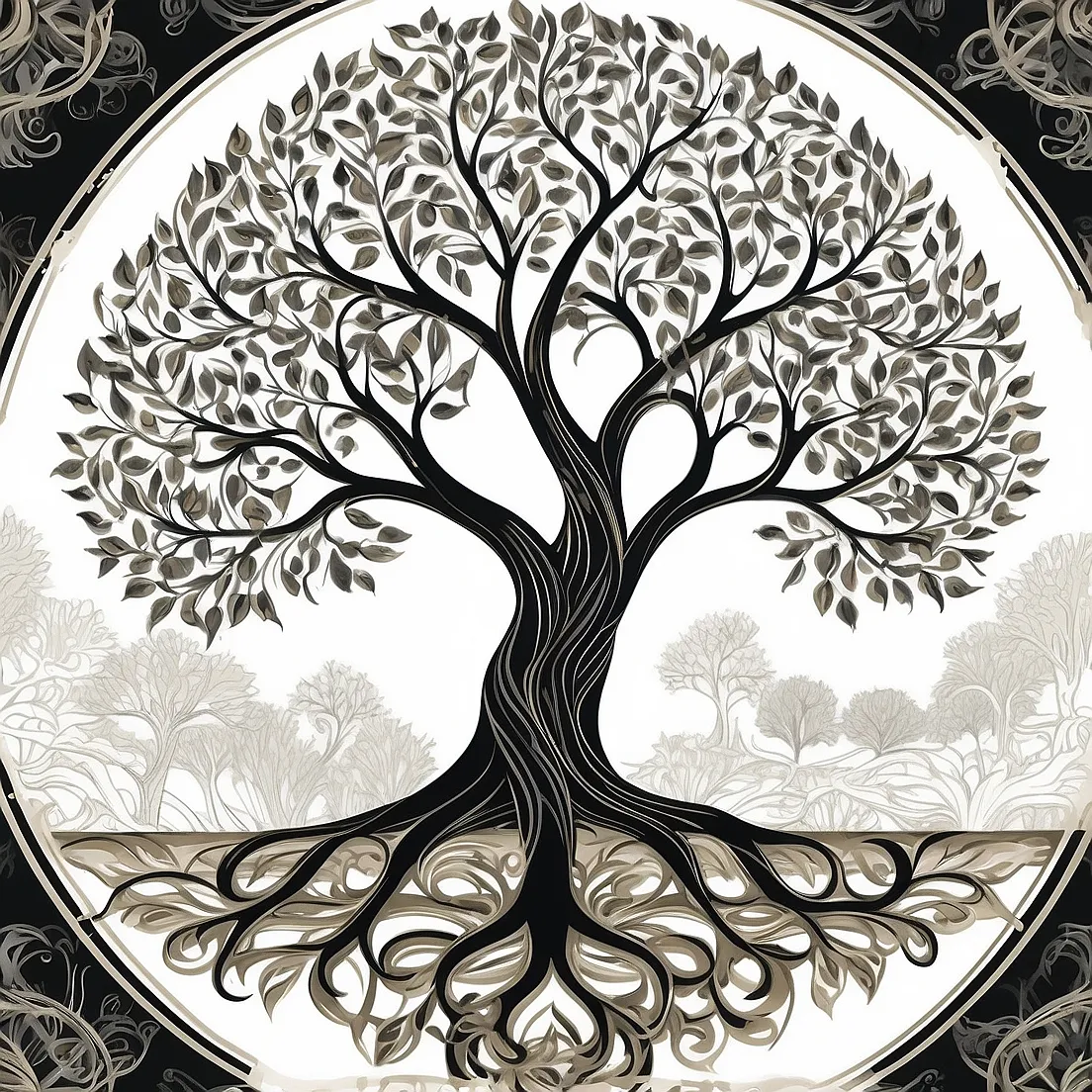 plantilla mama embarazada arbol de vida