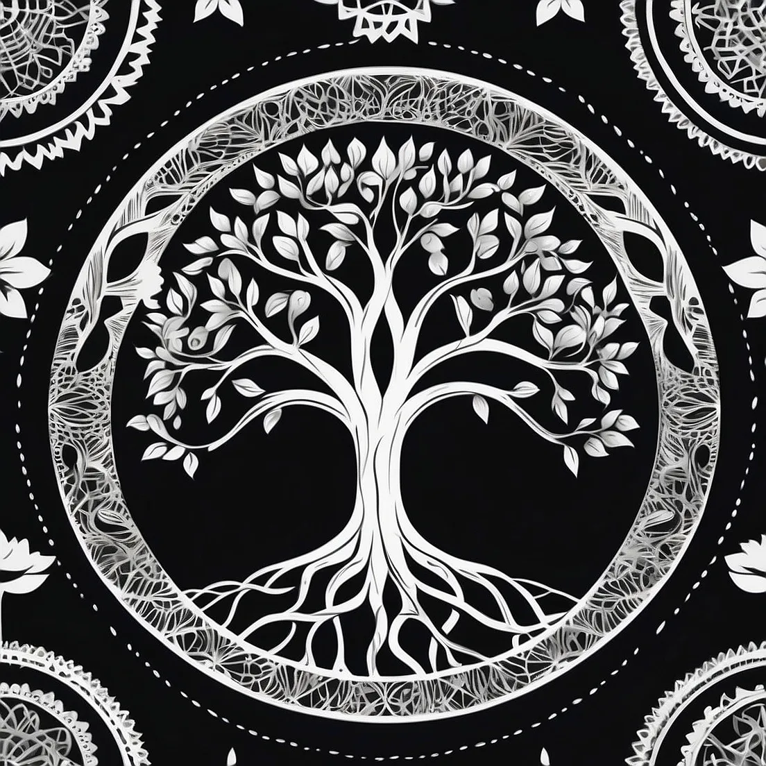 plantilla mama embarazada arbol vida