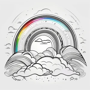 belly painting plantillas arco iris