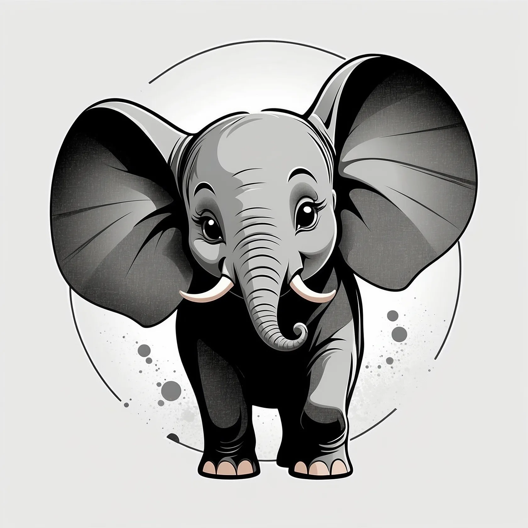 plantilla dibujo barriga embarazada dumbo