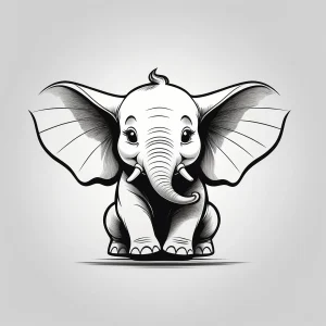plantilla dibujo barriga embarazada dumbo