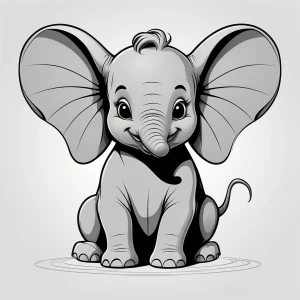 plantilla dibujo barriga embarazada dumbo
