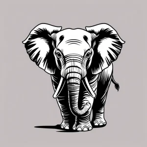 plantilla dibujo barriga embarazada elefante