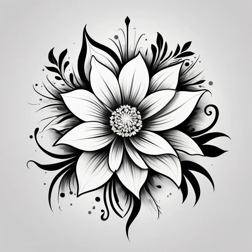 plantilla dibujo barriga embarazada flores