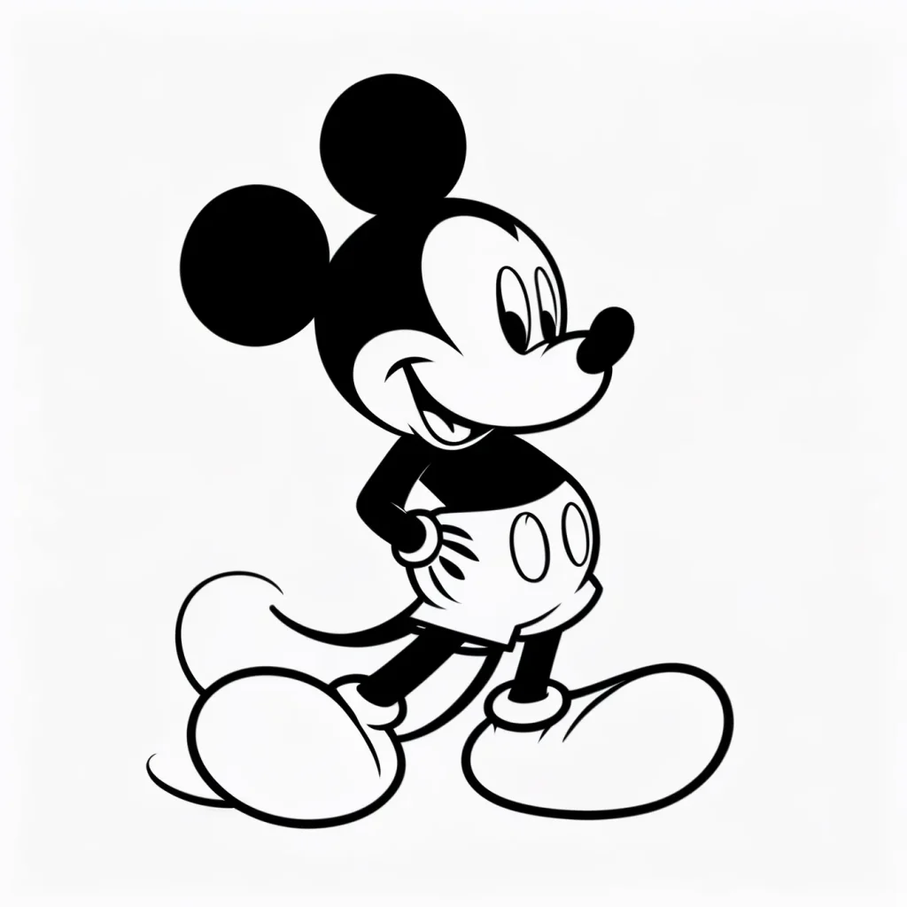 plantilla dibujo barriga embarazada mickey mouse