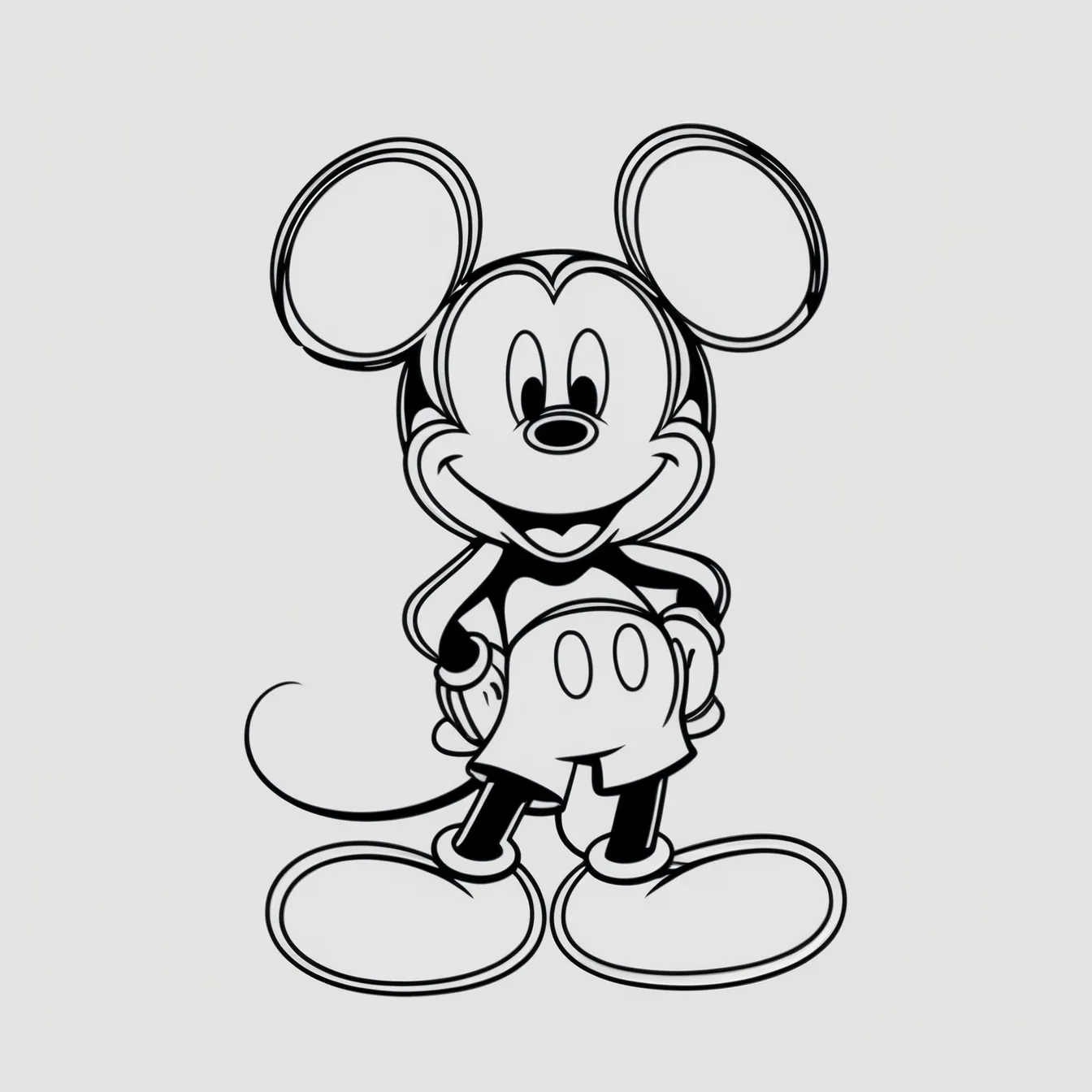 plantilla dibujo barriga embarazada mickey mouse