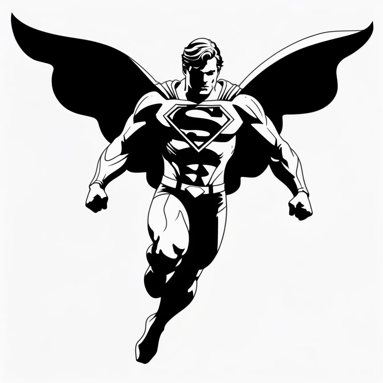 plantilla dibujo barriga embarazada superman
