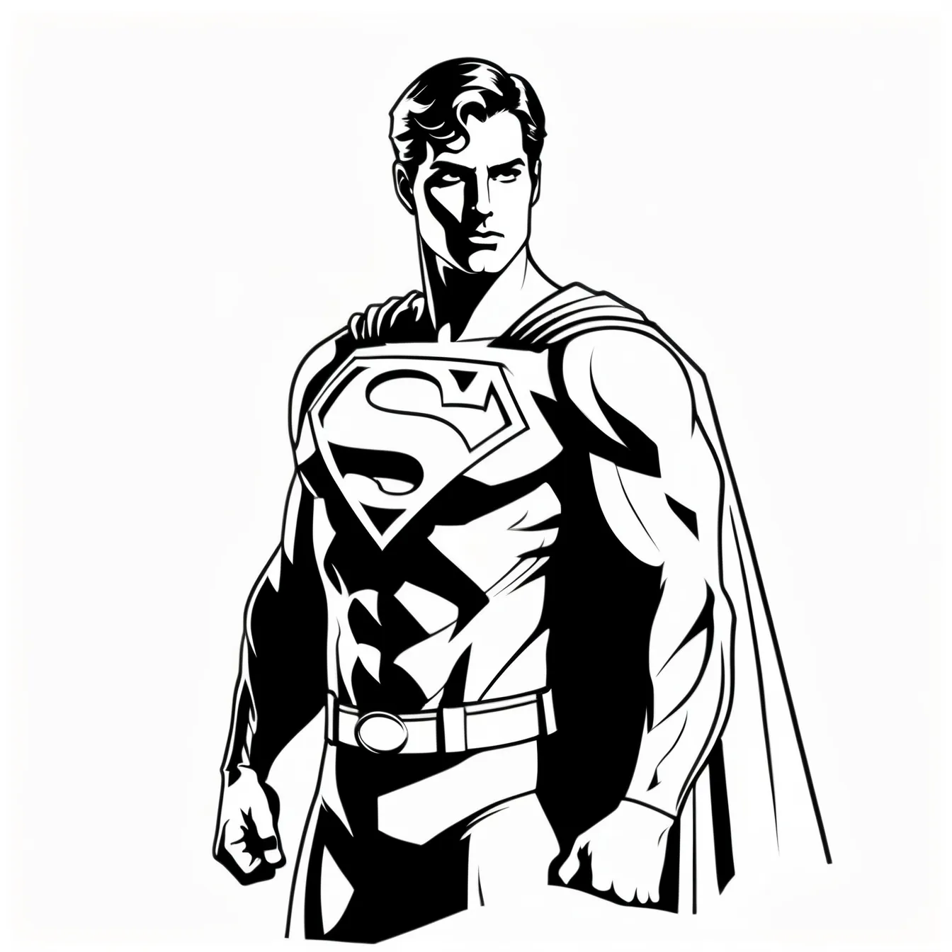 plantilla dibujo barriga embarazada superman