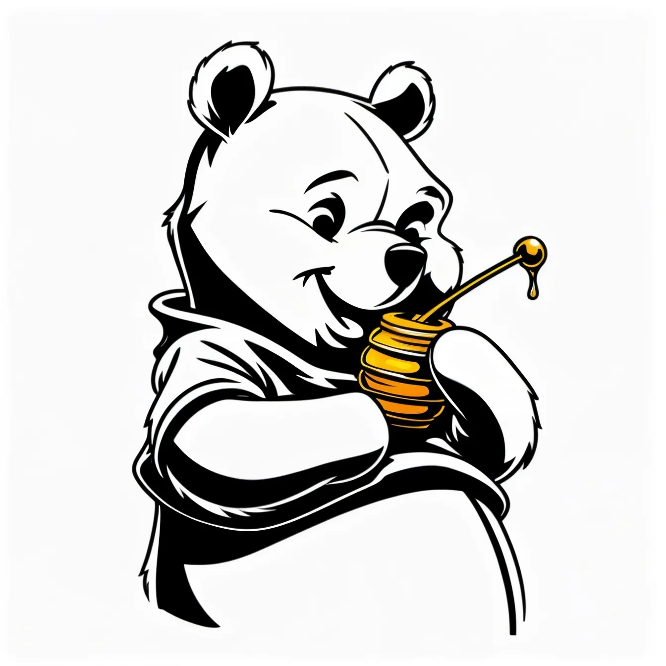 plantilla dibujo barriga embarazada winnie the pooh