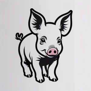 belly painting plantillas cerdito
