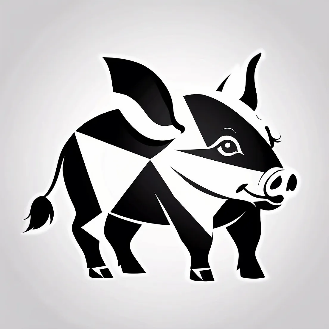 plantilla barriga cerdito