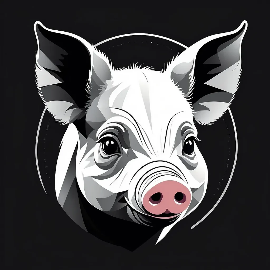 plantilla mama embarazada cerdo