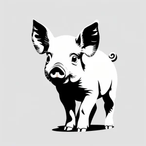 plantilla bellypainting cerdo bebe