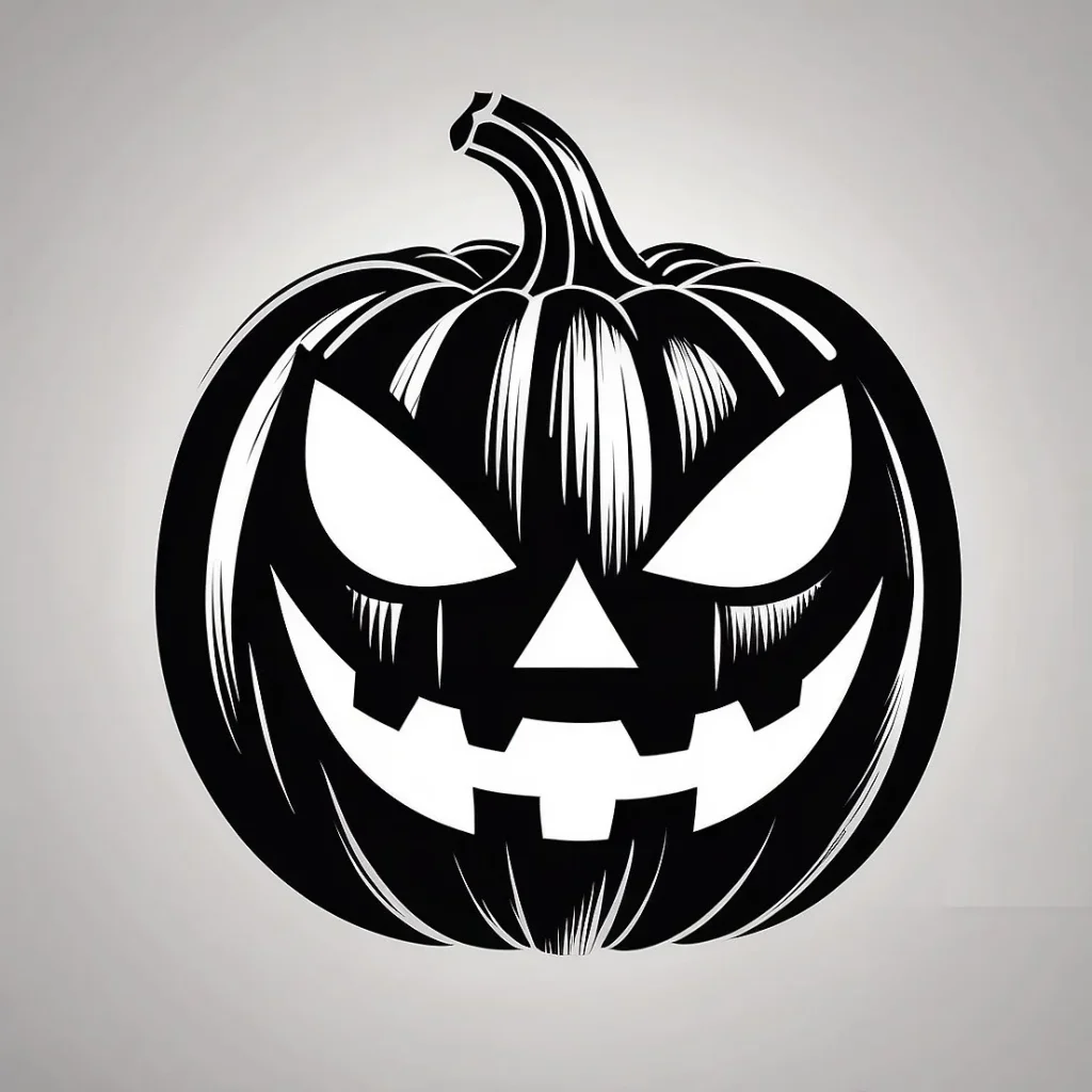 Plantilla para barriga de embarazada calabaza halloween