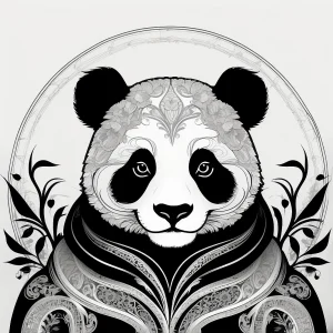 plantilla barriga embarazada panda