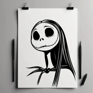 plantilla tripa embarazada facil jack skellington